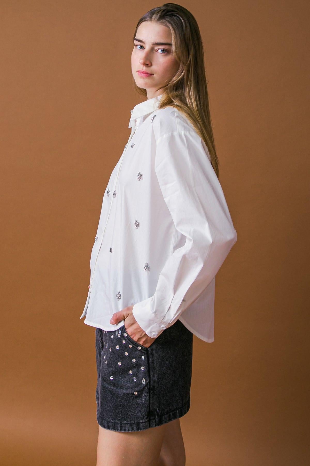 CAMISA DE POPELÍN HIT OR MISS