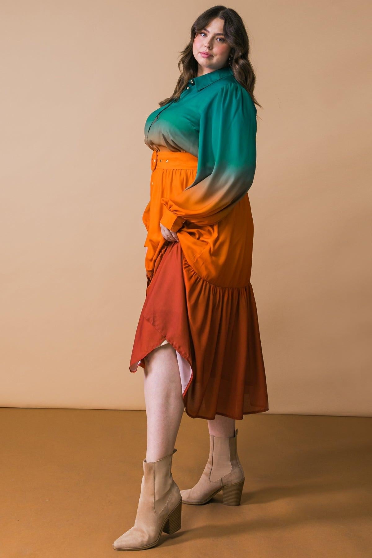 VESTIDO MIDI TEJIDO IMPACTANTE