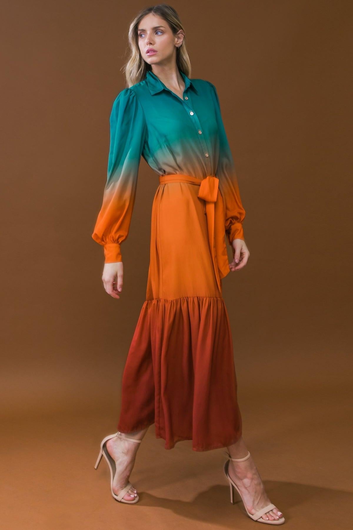 VESTIDO MIDI TEJIDO IMPACTANTE