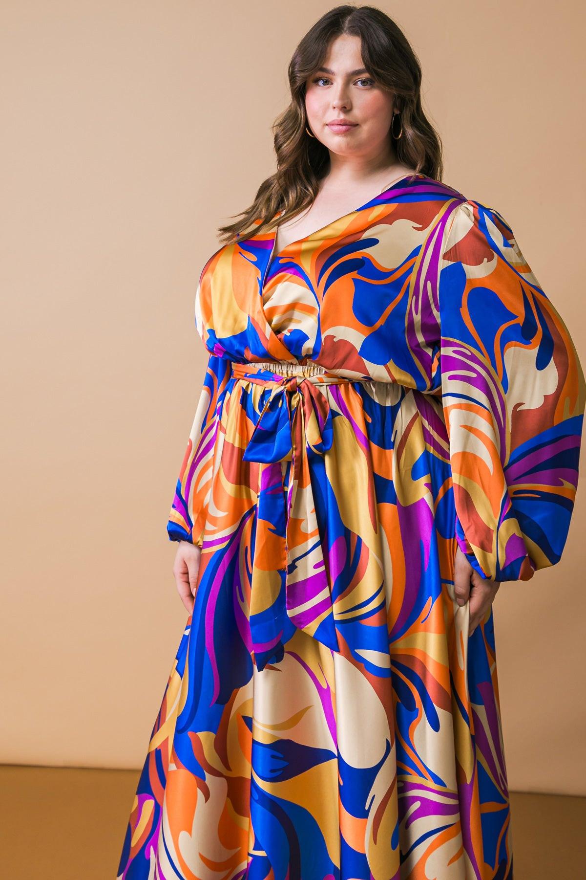 VESTIDO MIDI DE SATÉN TEJIDO BOLD ADVENTURES