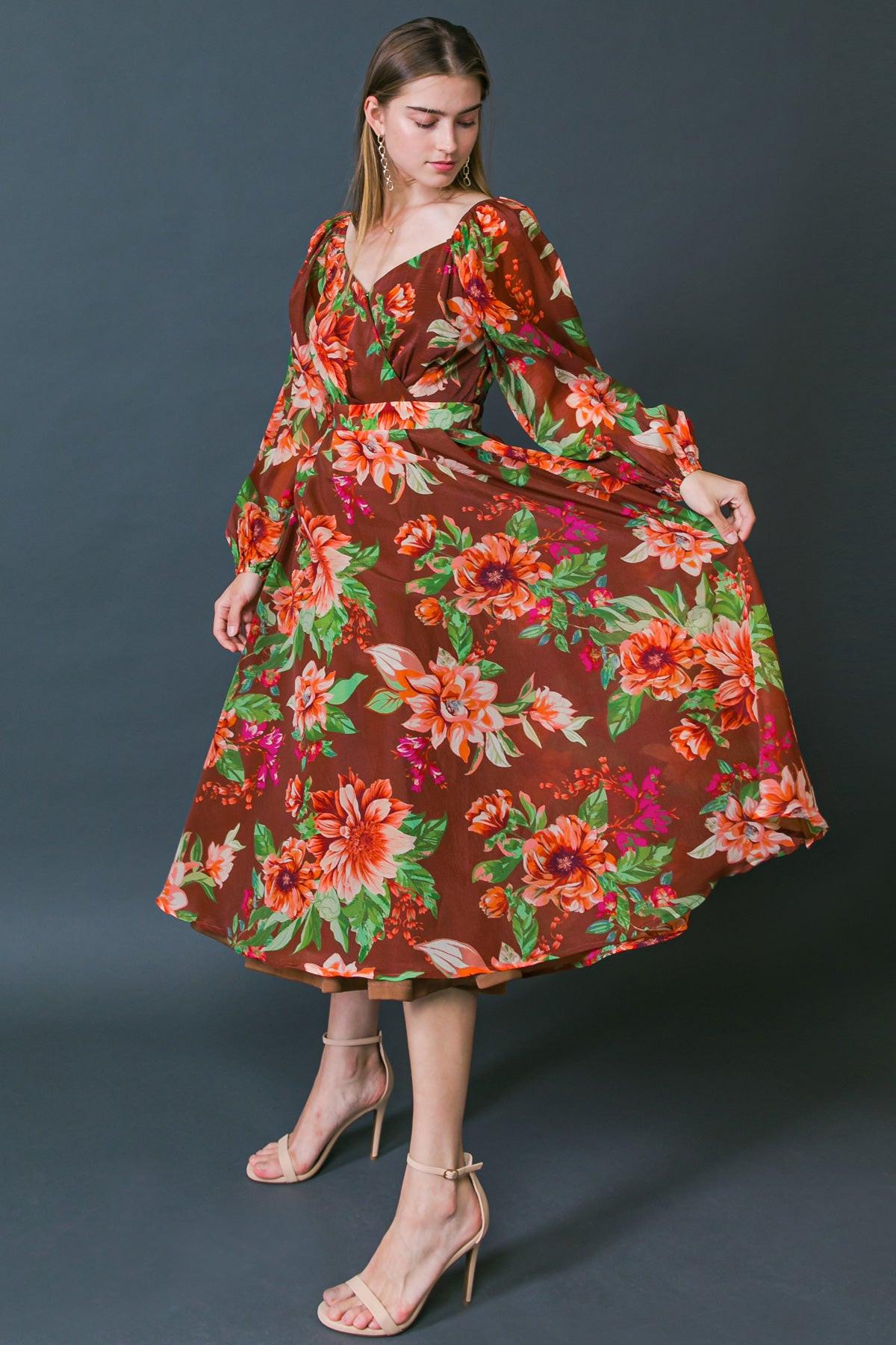VESTIDO MIDI DE ORGANZA TEJIDA LET IT HAPPEN