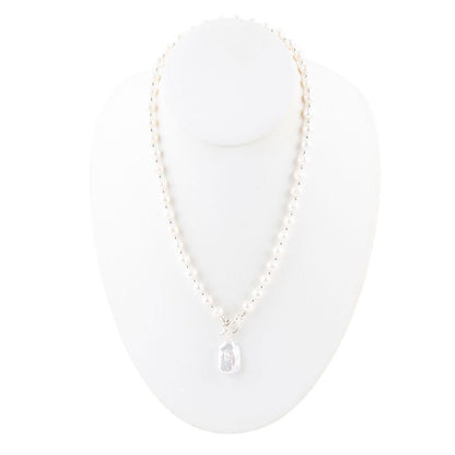 Sunday Best Pearl Toggle Necklace