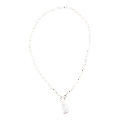 Sunday Best Pearl Toggle Necklace