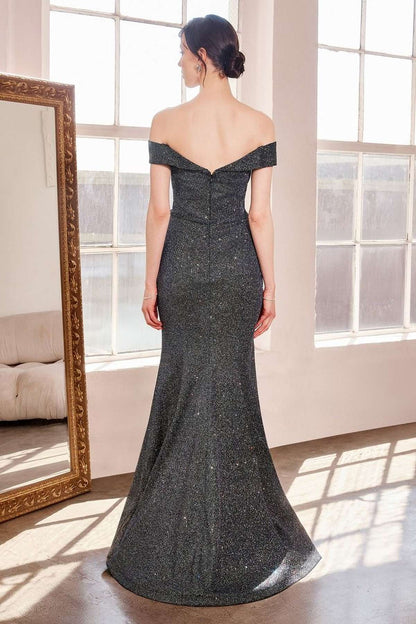 Ladivine Amoris T602 Off Shoulder Sweetheart Neck Fitted Prom Gown