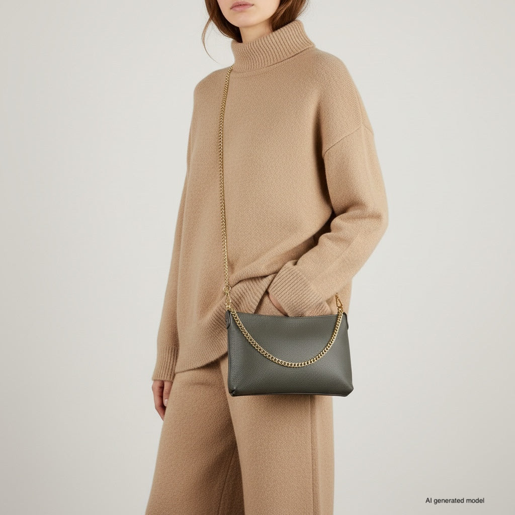 Italian Full-Grain Leather Crossbody Bag | Mantova