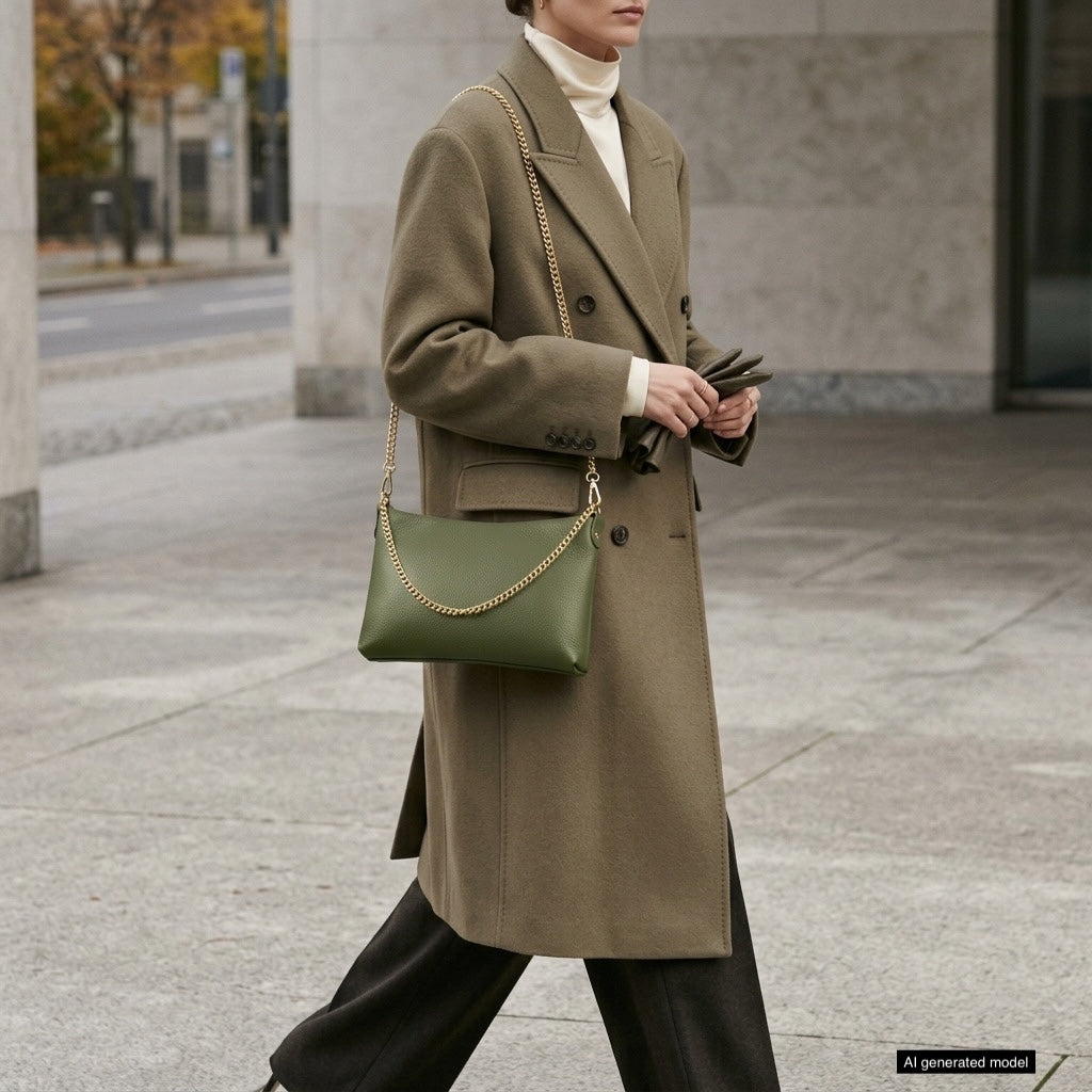Italian Full-Grain Leather Crossbody Bag | Mantova
