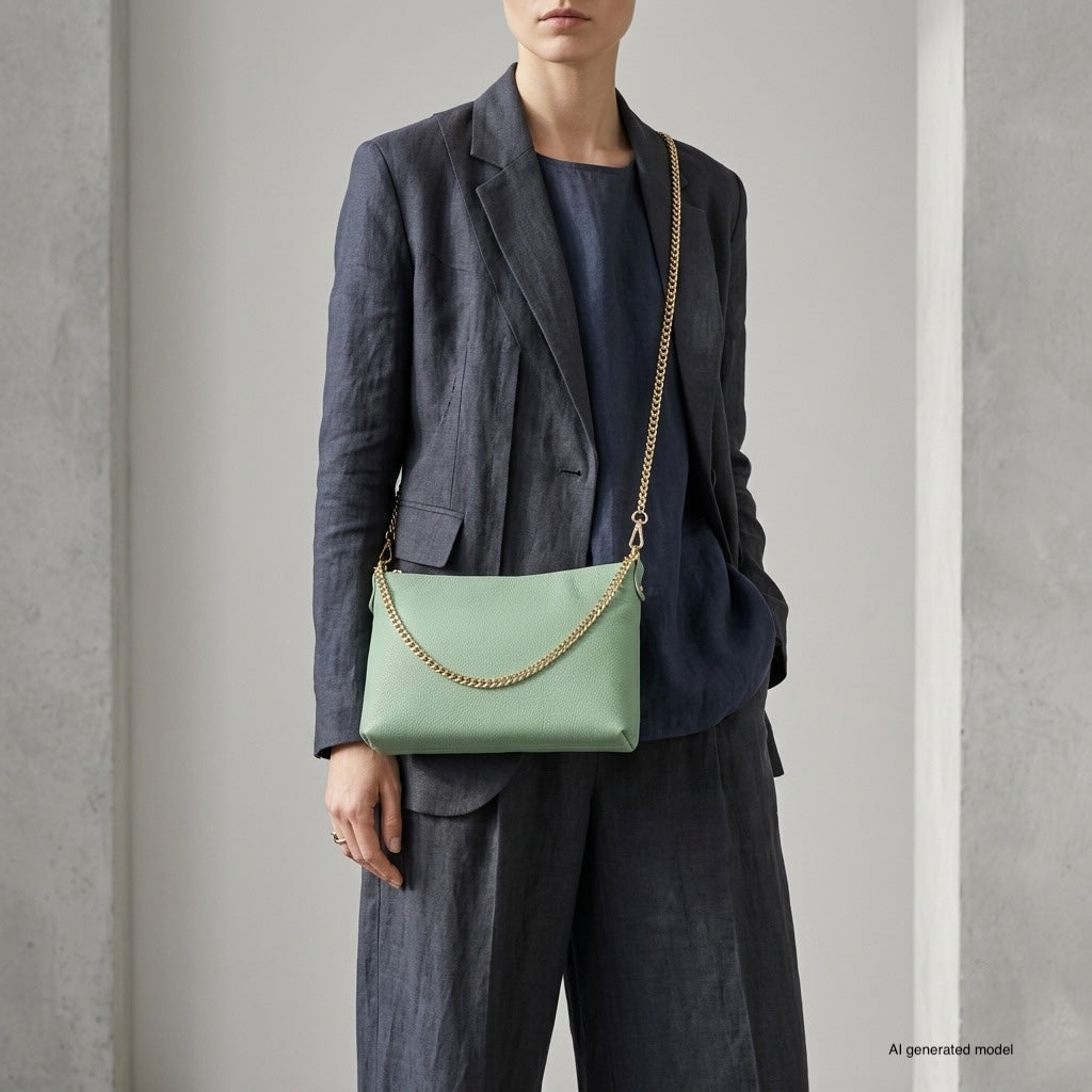 Italian Full-Grain Leather Crossbody Bag | Mantova