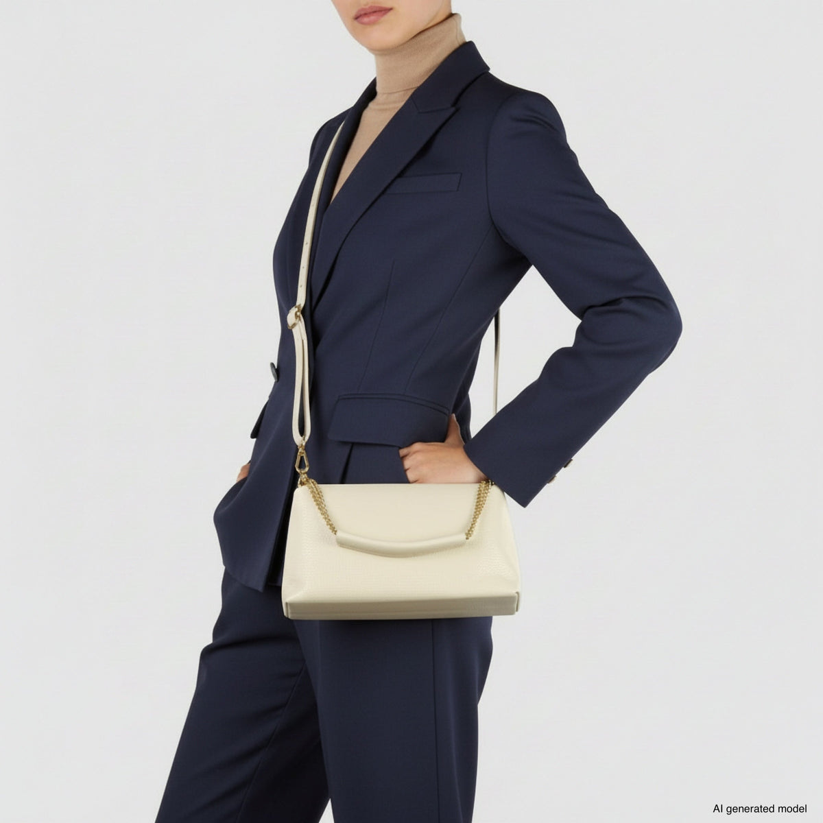 Bolso bandolera de cuero plena flor italiano | Milán
