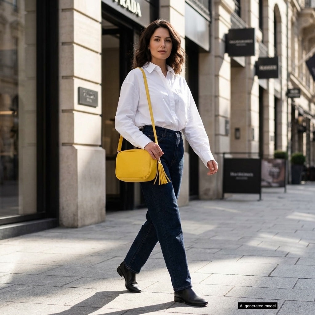 Italian Full-Grain Leather Crossbody Bag | Parma