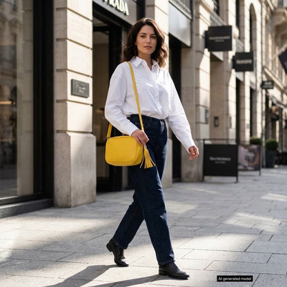 Italian Full-Grain Leather Crossbody Bag | Parma
