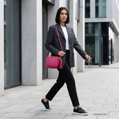 Italian Full-Grain Leather Crossbody Bag | Parma