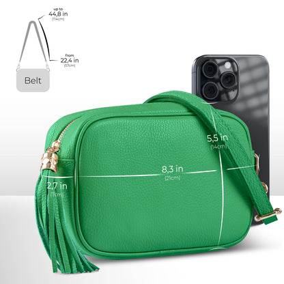 Italian Full-Grain Leather Crossbody Bag | Parma