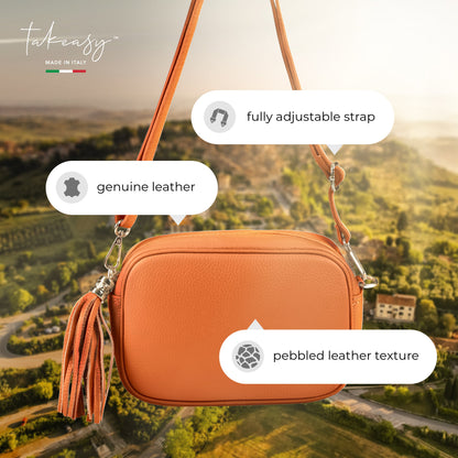 Italian Full-Grain Leather Crossbody Bag | Parma