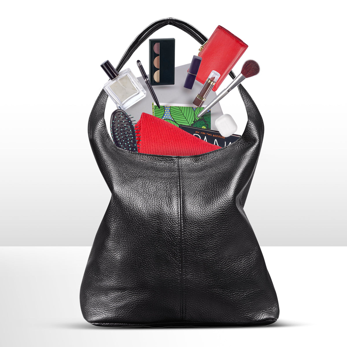 Bolso Hobo de Piel Plena Flor Italiana | Siena