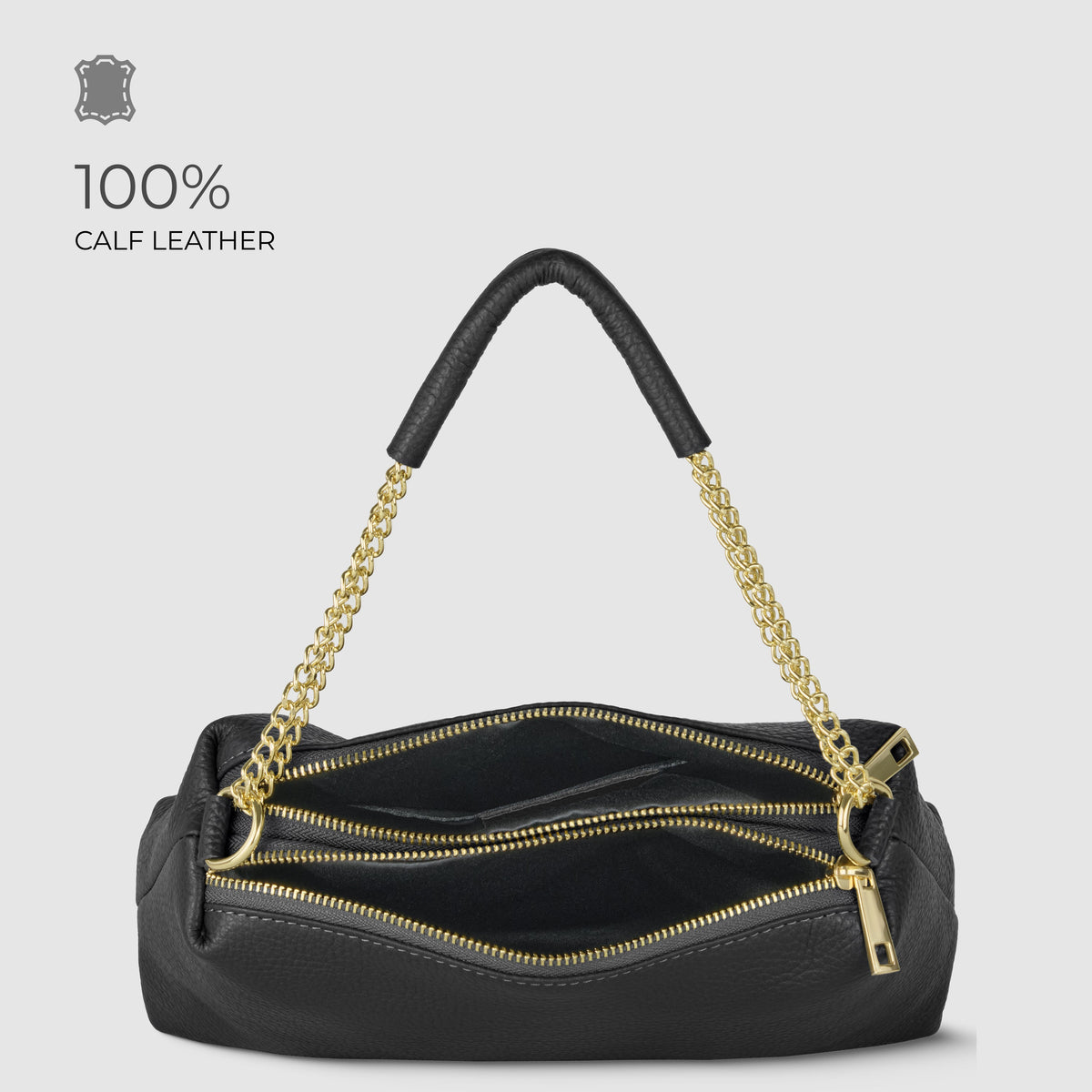 Bolso bandolera de cuero plena flor italiano | Milán