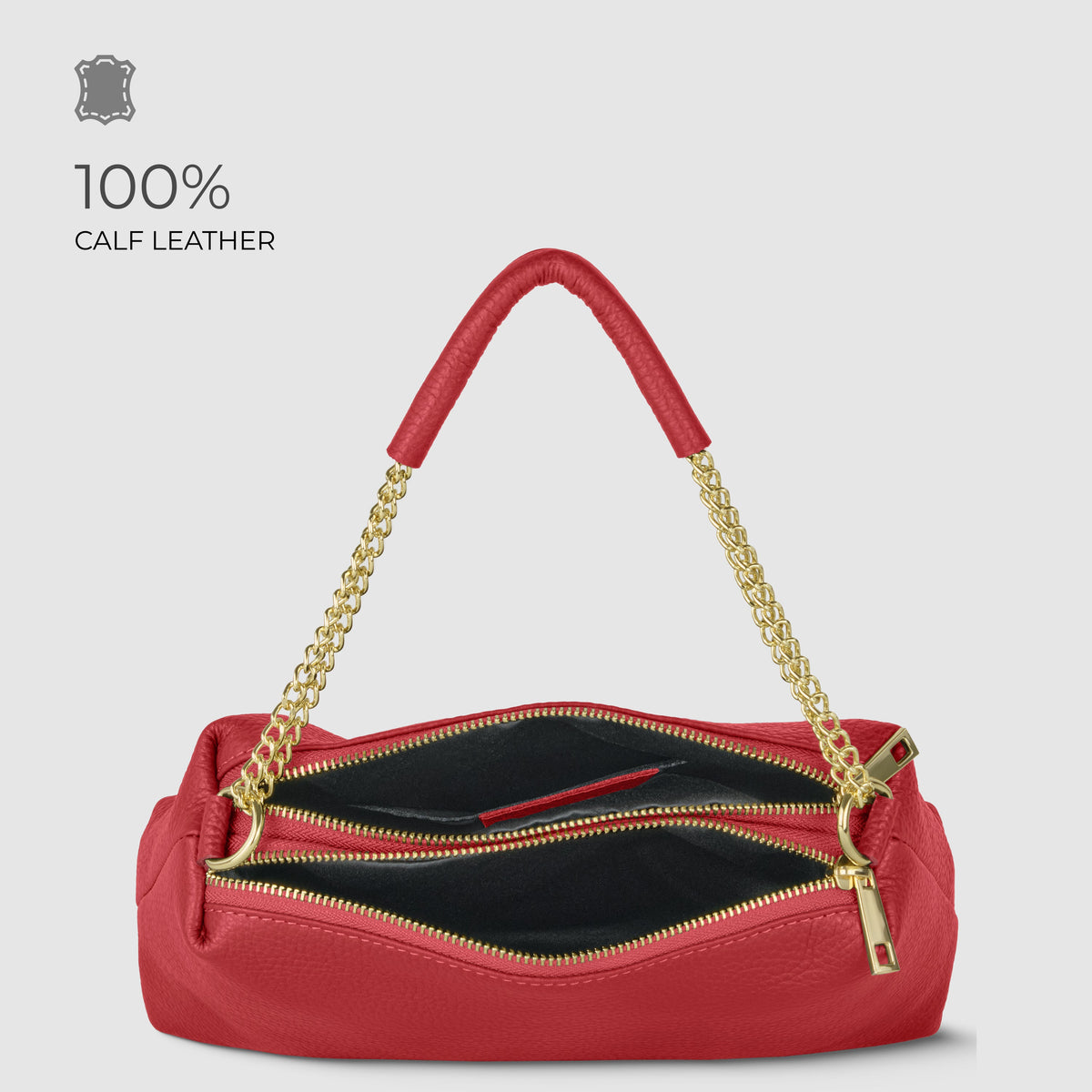 Bolso bandolera de cuero plena flor italiano | Milán