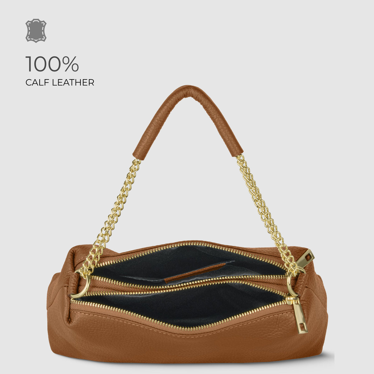 Bolso bandolera de cuero plena flor italiano | Milán