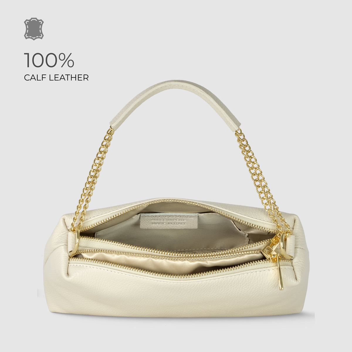 Bolso bandolera de cuero plena flor italiano | Milán