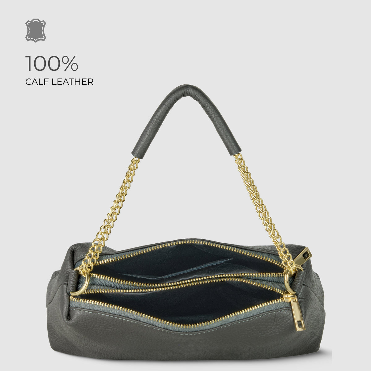 Bolso bandolera de cuero plena flor italiano | Milán