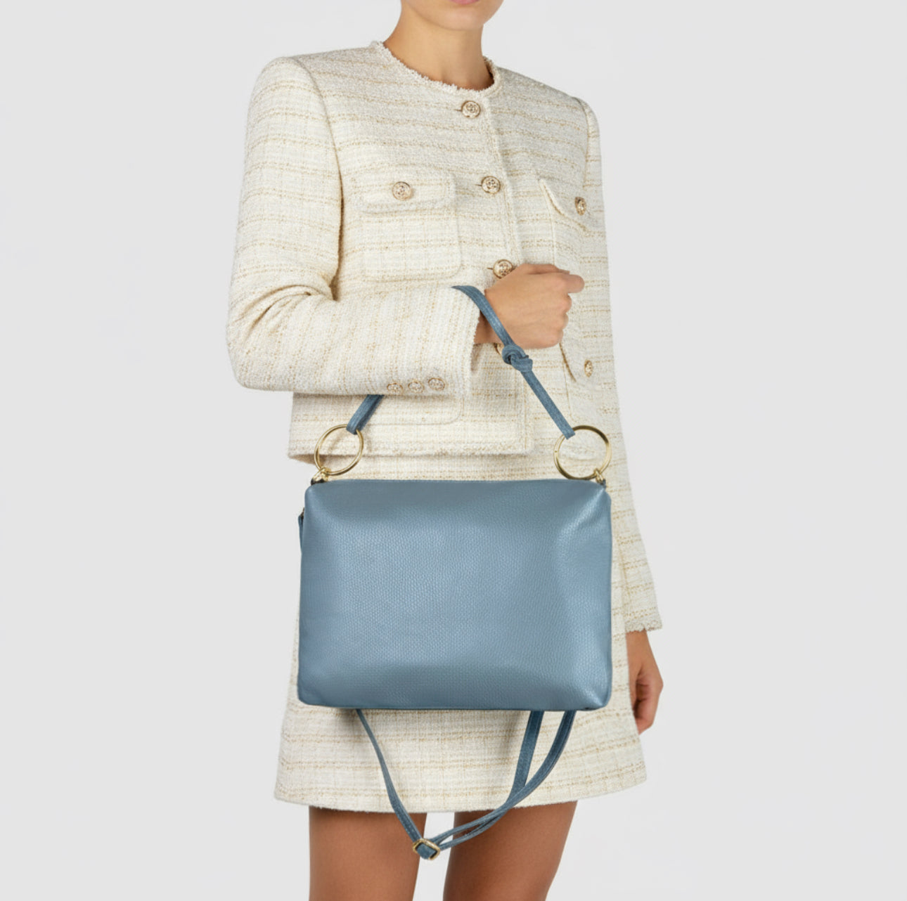 Italian Full-Grain Leather Shoulder Bag | Livorno