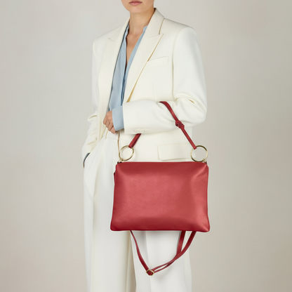 Italian Full-Grain Leather Shoulder Bag | Livorno