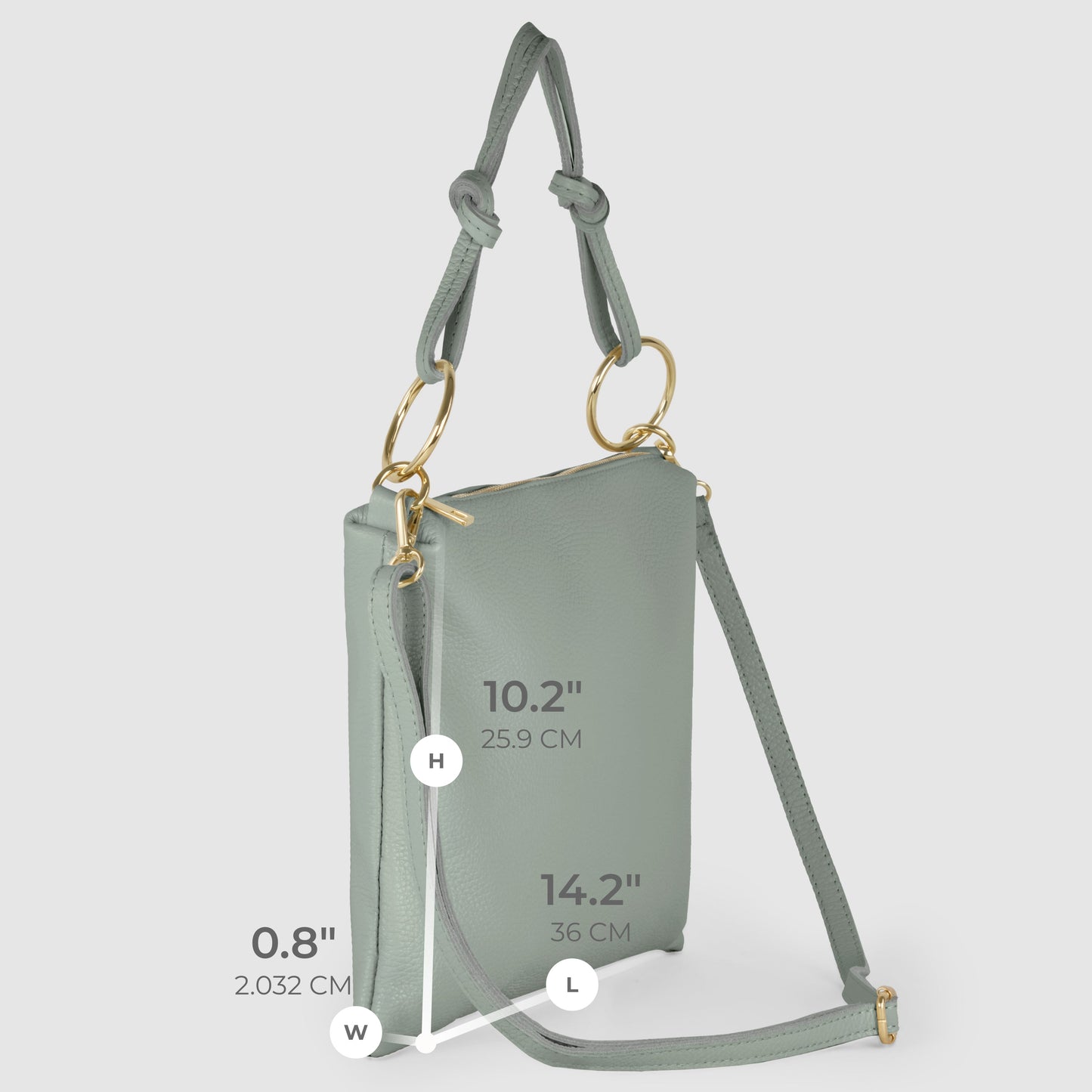 Italian Full-Grain Leather Shoulder Bag | Livorno