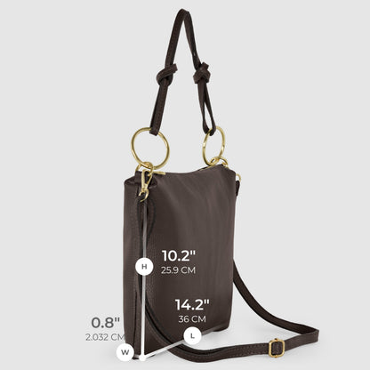 Italian Full-Grain Leather Shoulder Bag | Livorno