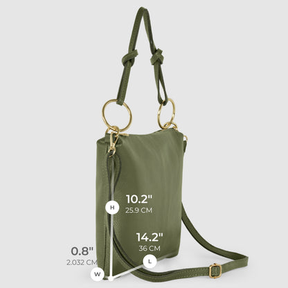 Italian Full-Grain Leather Shoulder Bag | Livorno