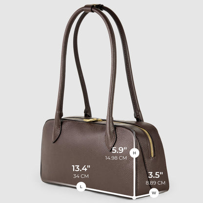 Italian Full-Grain Leather Shoulder Bag | Lecco