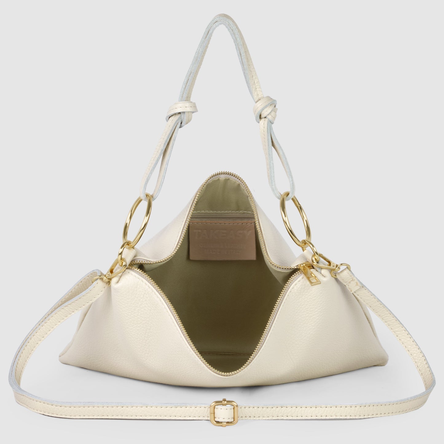 Italian Full-Grain Leather Shoulder Bag | Livorno