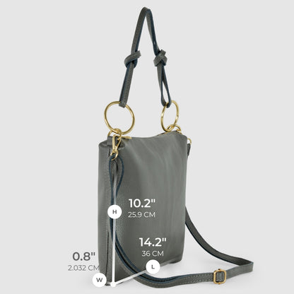 Italian Full-Grain Leather Shoulder Bag | Livorno