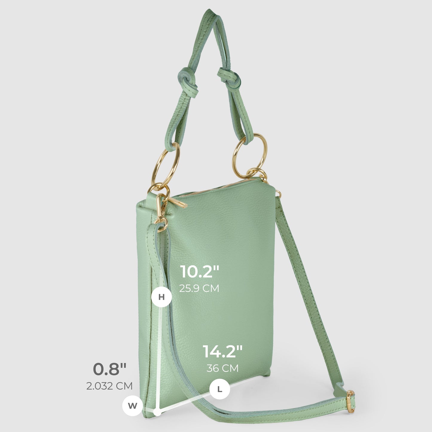 Italian Full-Grain Leather Shoulder Bag | Livorno