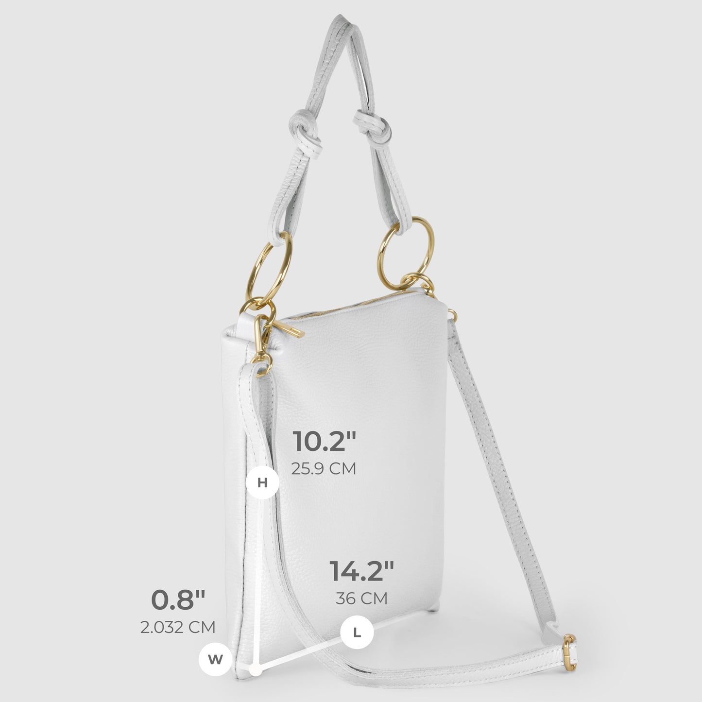 Italian Full-Grain Leather Shoulder Bag | Livorno