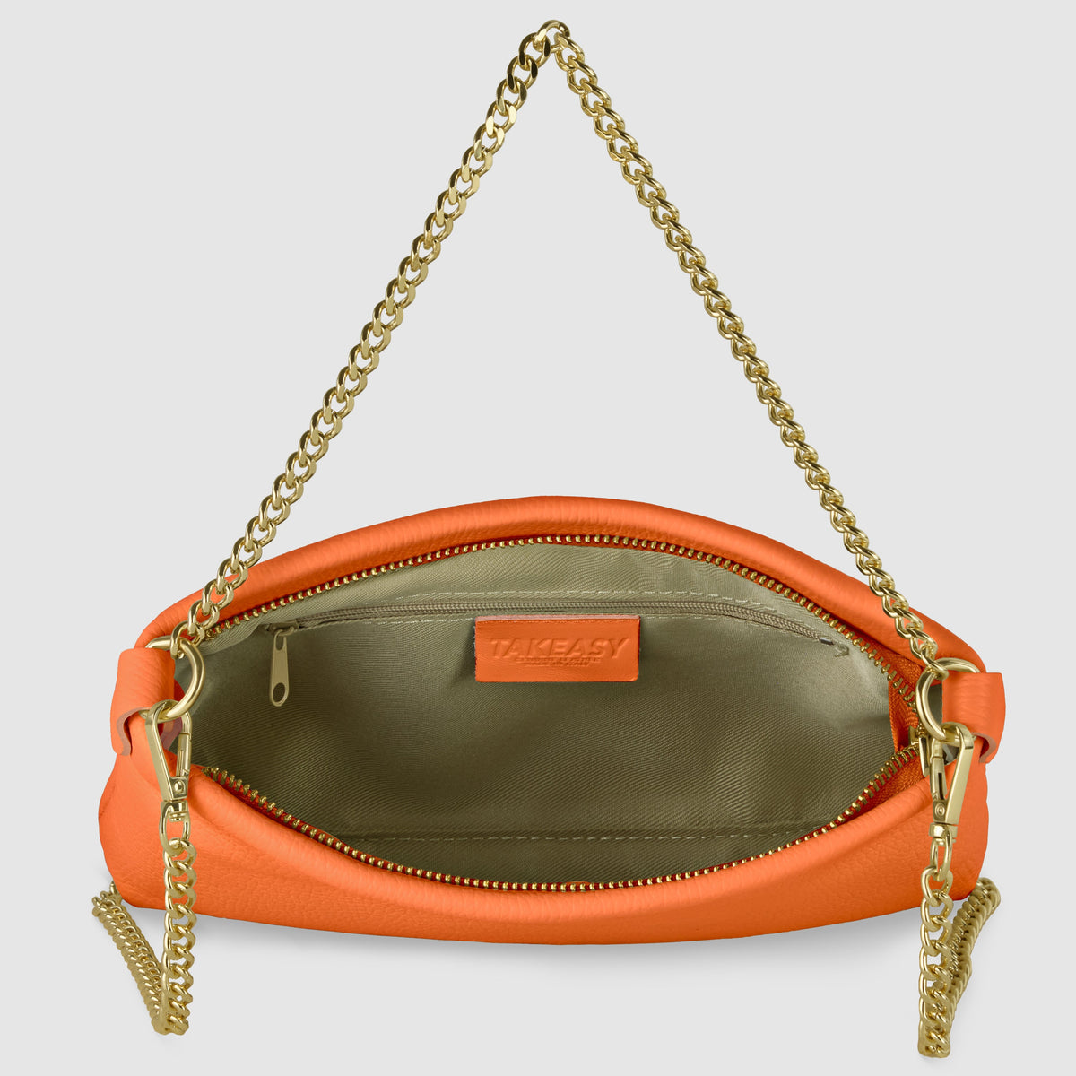 Bolso cruzado italiano de cuero de plena flor | Mantova