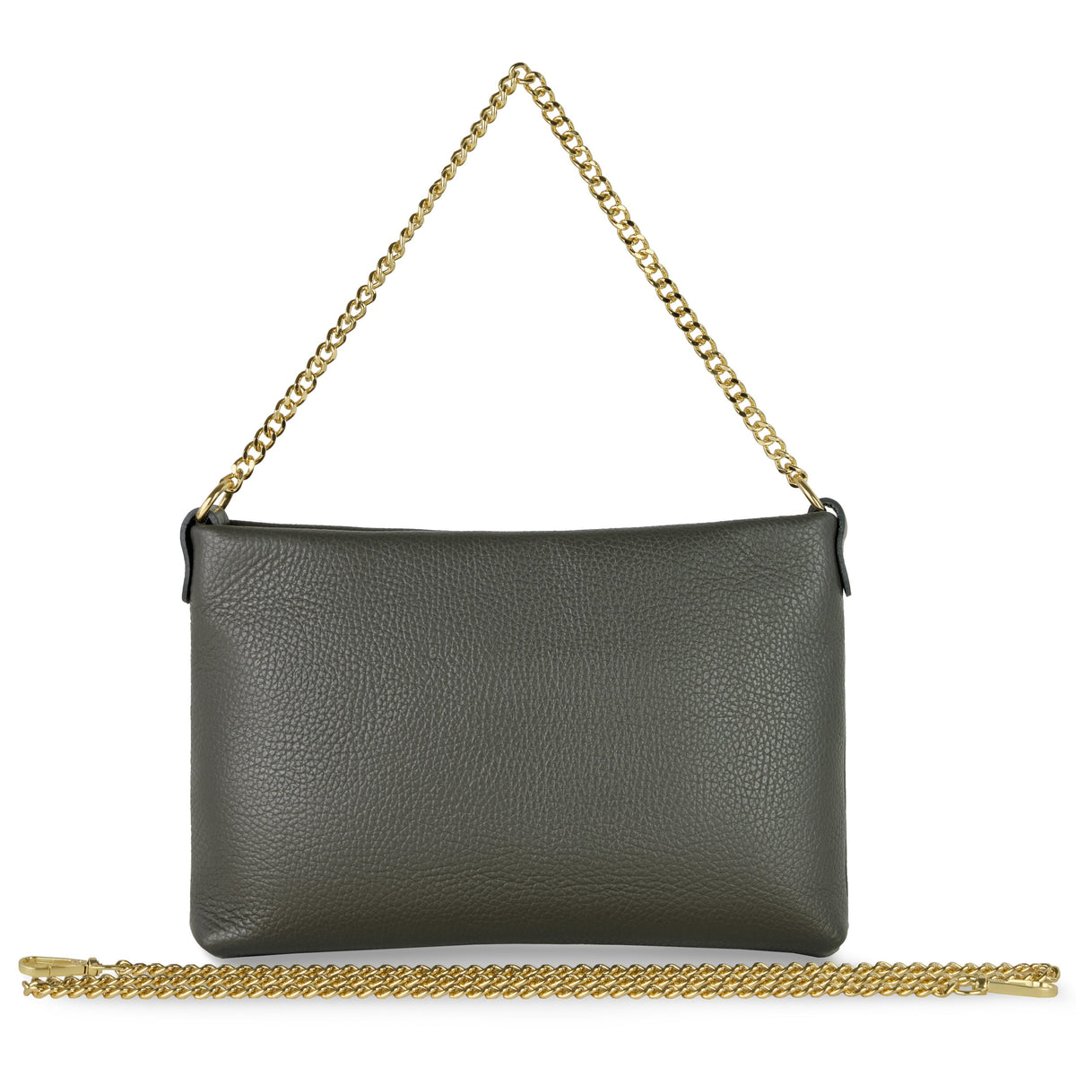 Bolso cruzado italiano de cuero de plena flor | Mantova