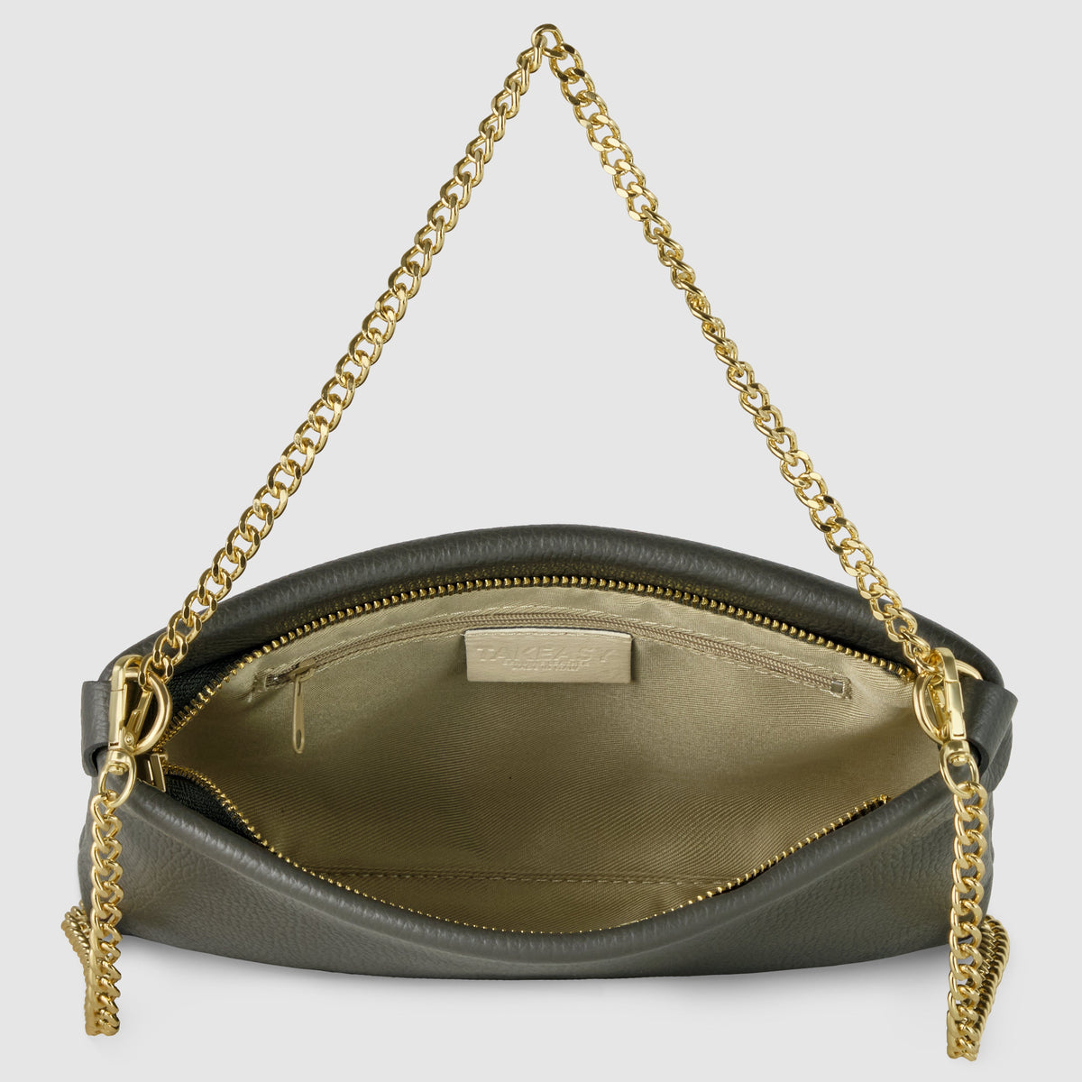 Bolso cruzado italiano de cuero de plena flor | Mantova