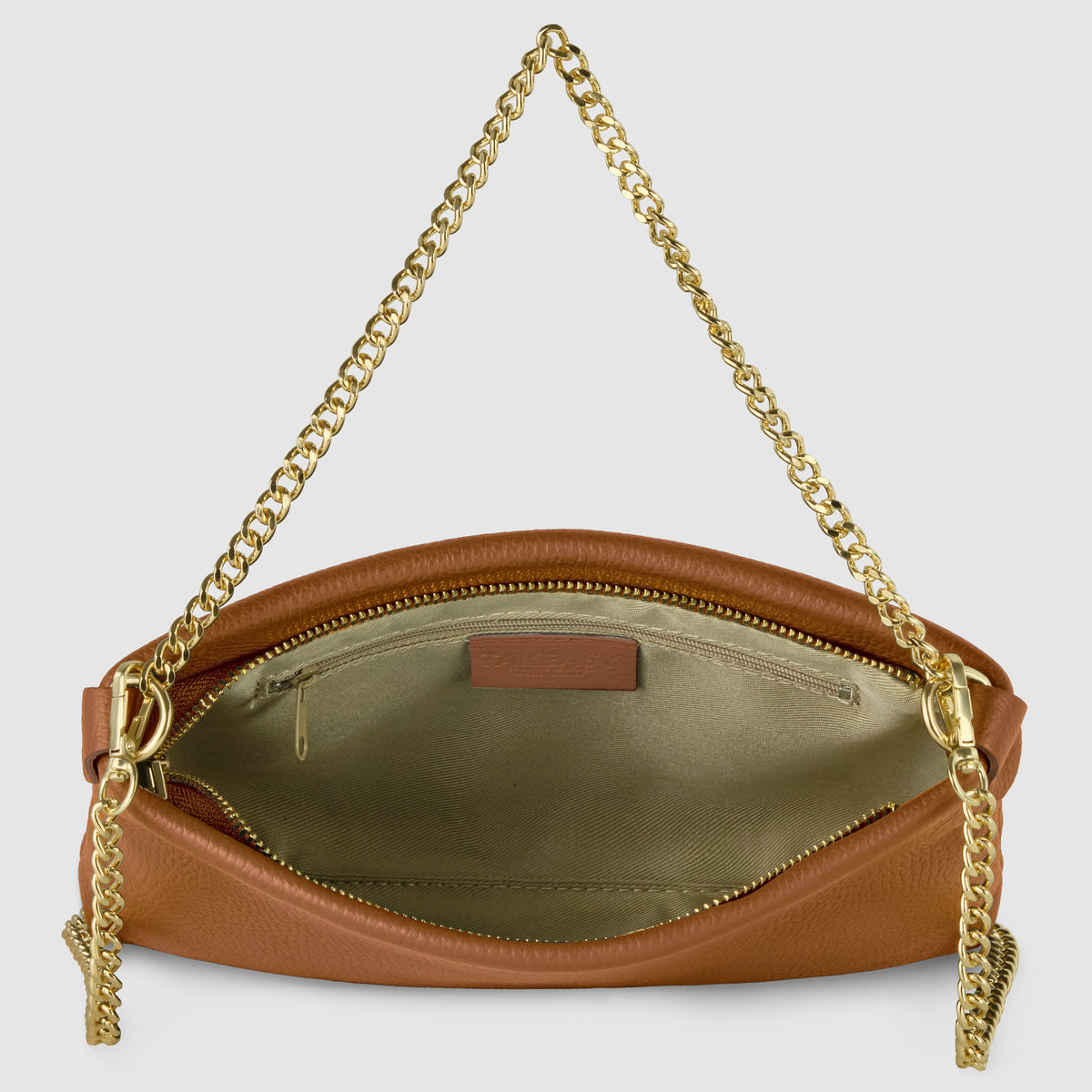 Bolso cruzado italiano de cuero de plena flor | Mantova