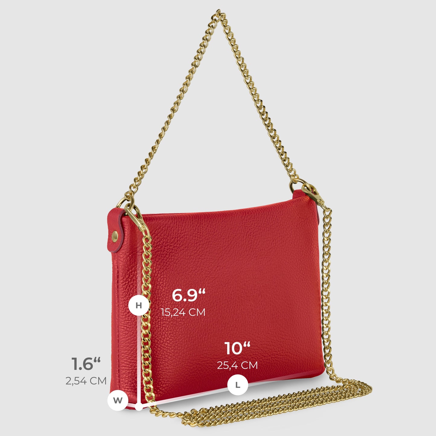 Italian Full-Grain Leather Crossbody Bag | Mantova