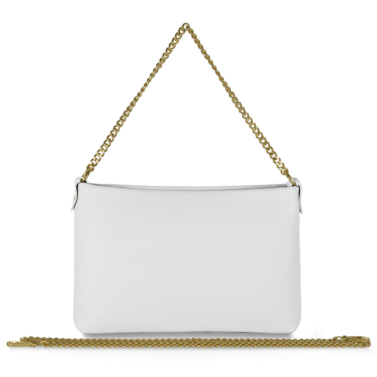 Bolso cruzado italiano de cuero de plena flor | Mantova