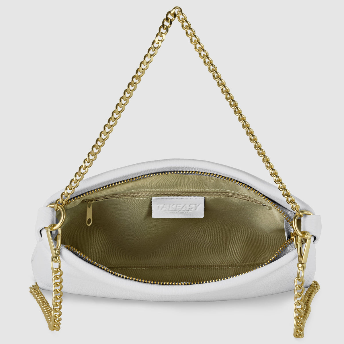 Bolso cruzado italiano de cuero de plena flor | Mantova