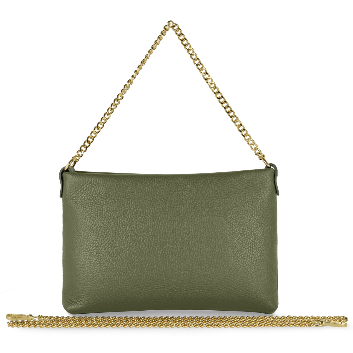 Bolso cruzado italiano de cuero de plena flor | Mantova