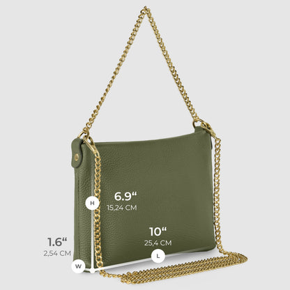 Italian Full-Grain Leather Crossbody Bag | Mantova