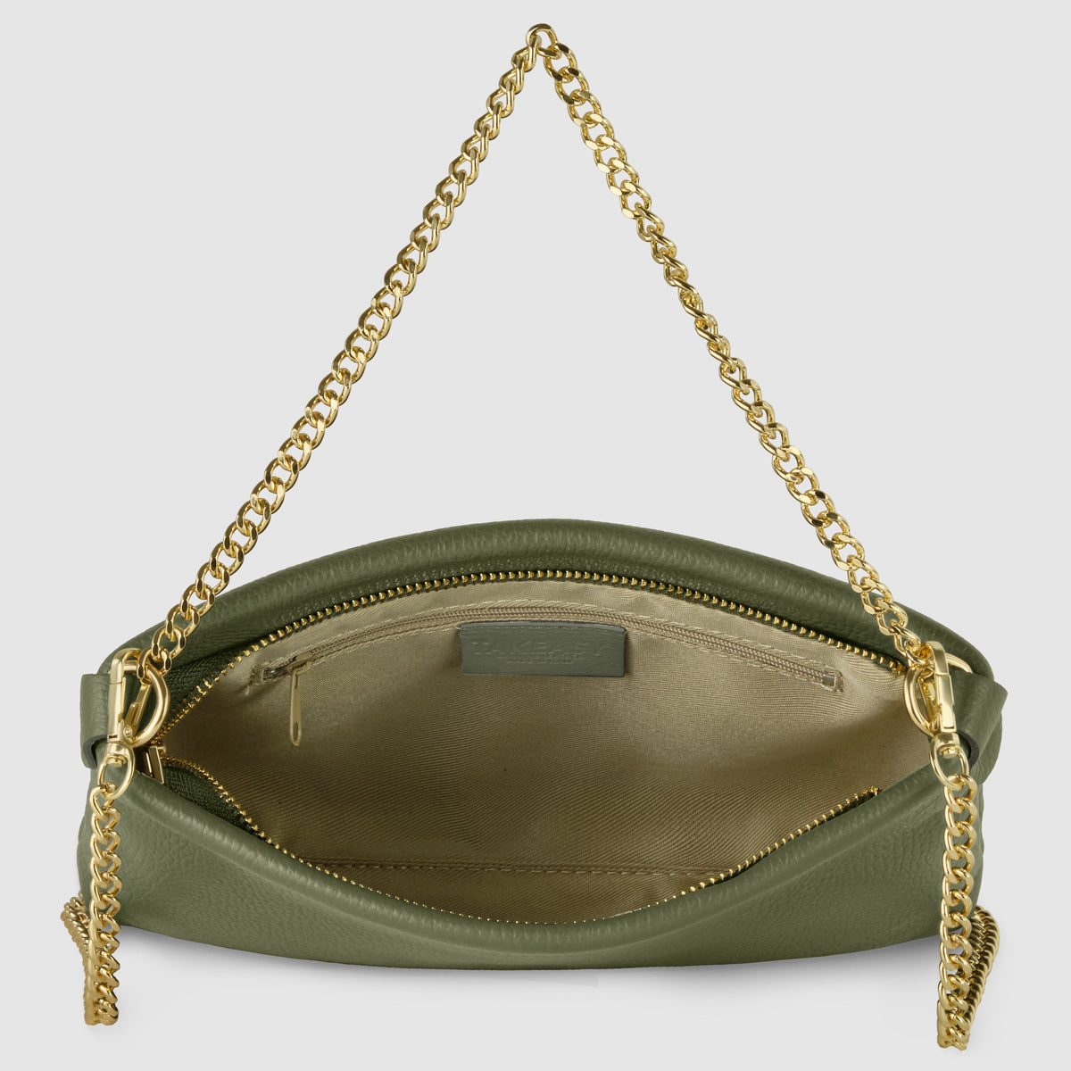 Bolso cruzado italiano de cuero de plena flor | Mantova