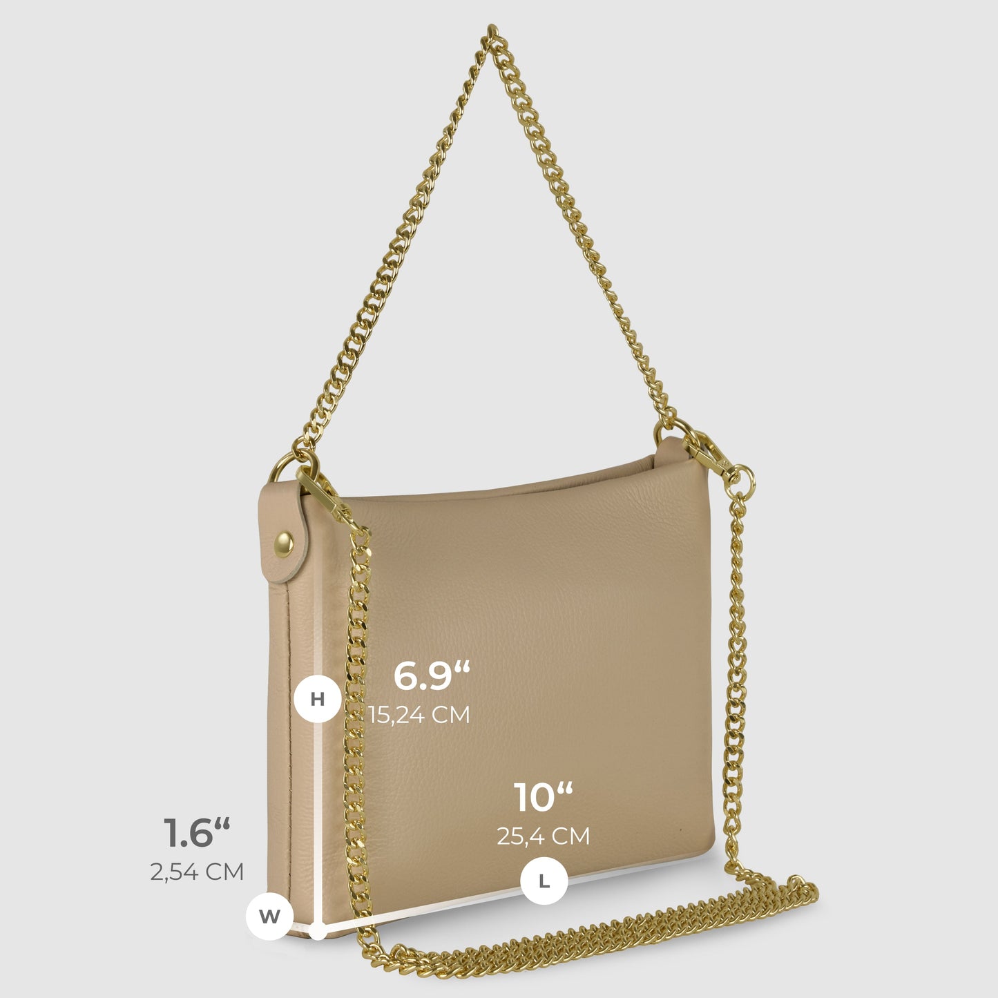 Italian Full-Grain Leather Crossbody Bag | Mantova