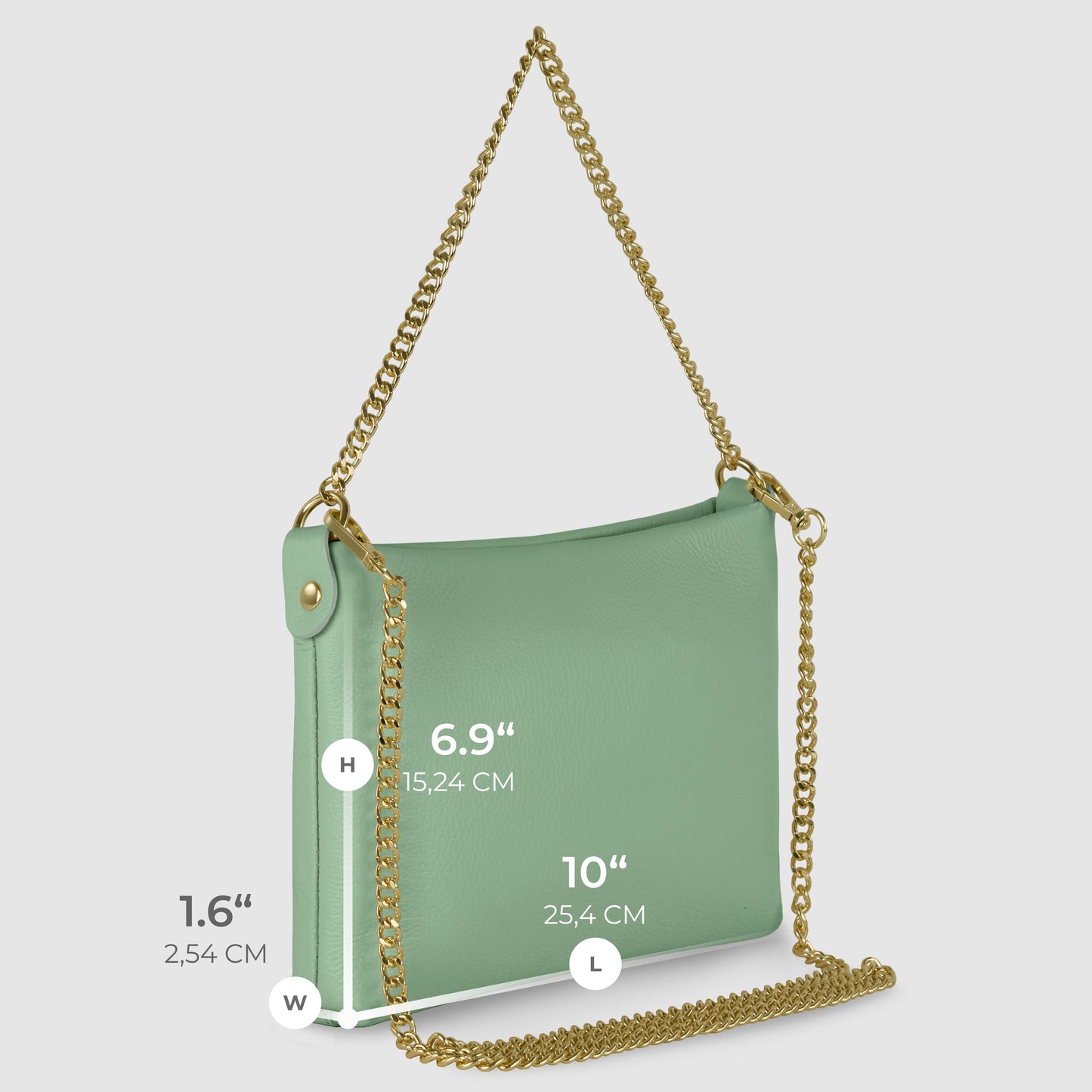 Italian Full-Grain Leather Crossbody Bag | Mantova
