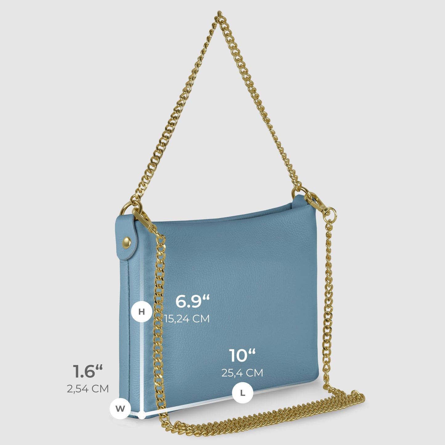 Italian Full-Grain Leather Crossbody Bag | Mantova