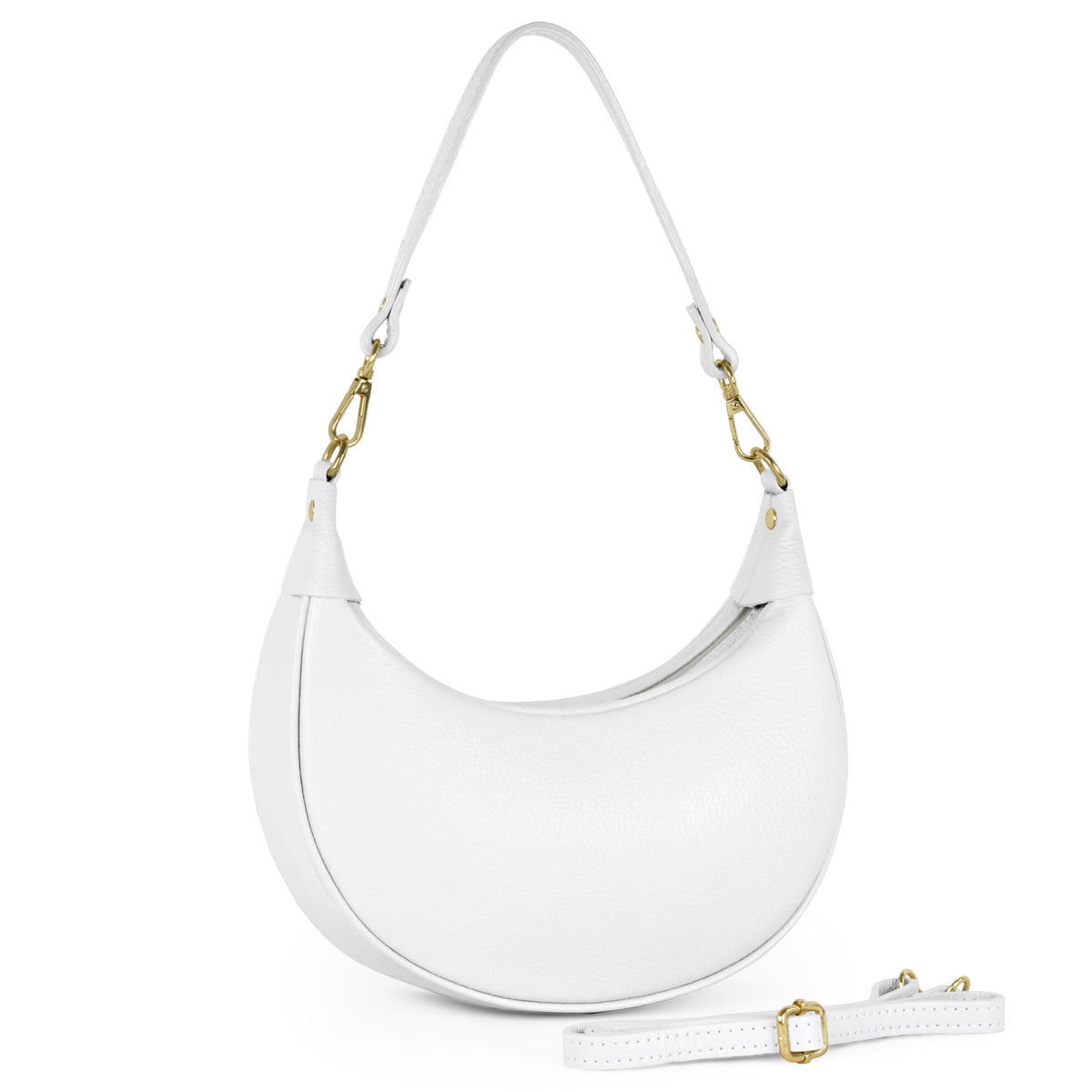 Bolso de hombro de cuero italiano de plena flor | Verona