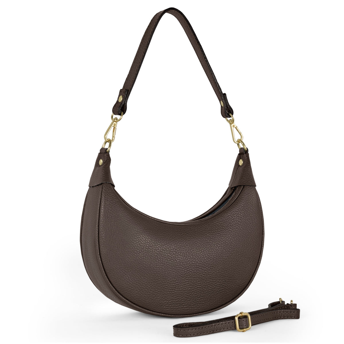Bolso de hombro de cuero italiano de plena flor | Verona