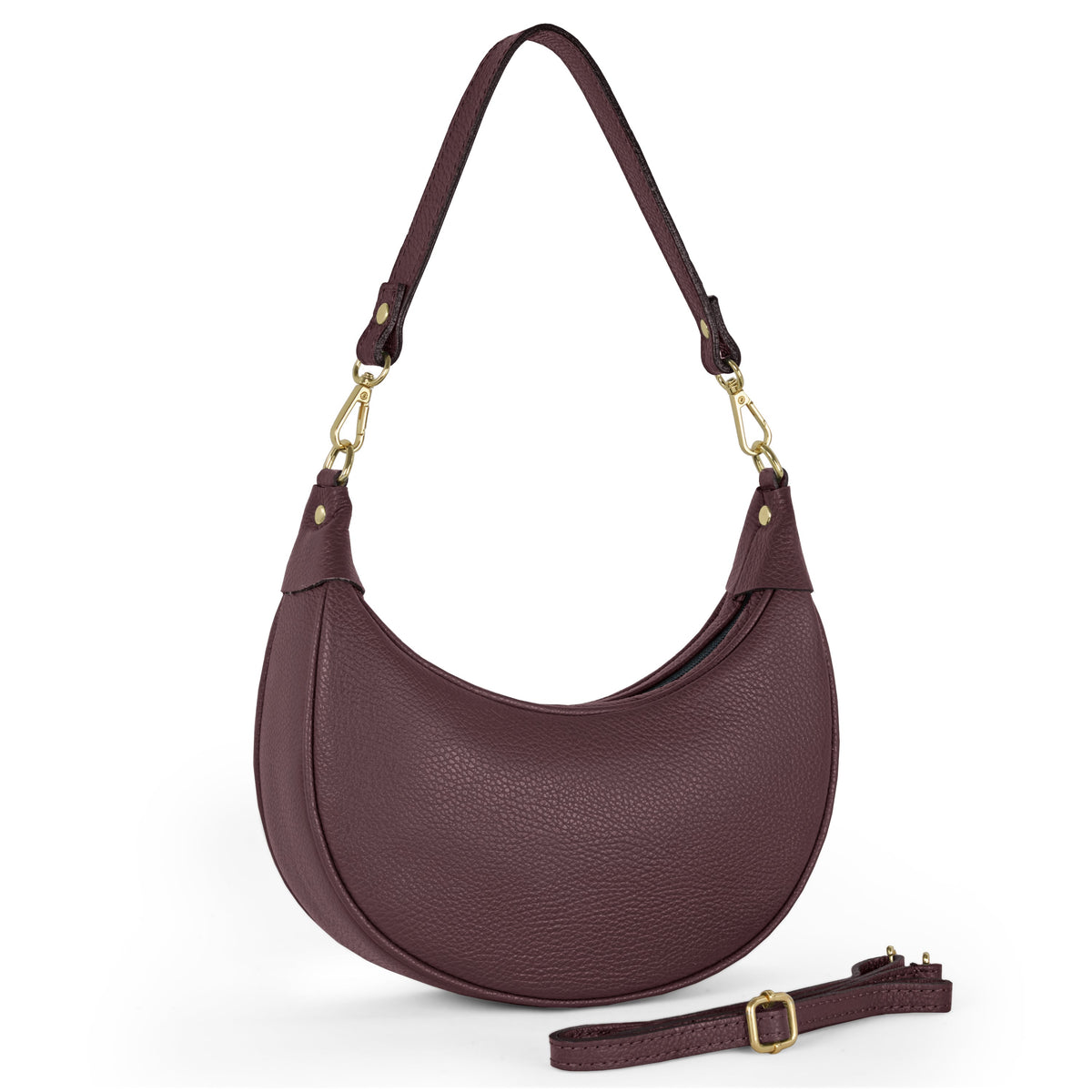 Bolso de hombro de cuero italiano de plena flor | Verona