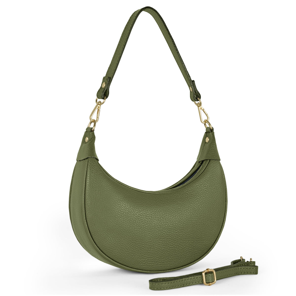Bolso de hombro de cuero italiano de plena flor | Verona